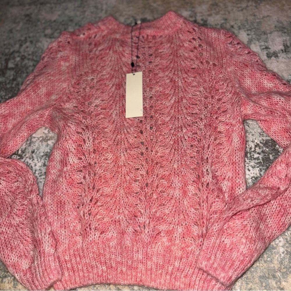 Topshop Pink Textured Women's Sweater